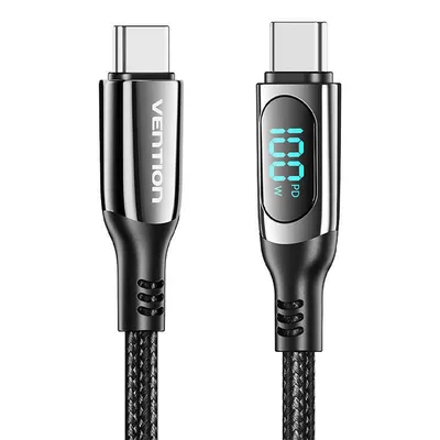 Kabel usb Vention taybav usb 2.0 c-c 100 w 5a 1.2m (czarny)