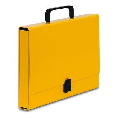 Teczka z rączką a4 VAUPE classic 304/28 żółta tektura powlekana pp 2mm 40mm