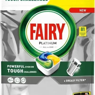Tabletki do zmywarki lemon FAIRY platinum 81szt