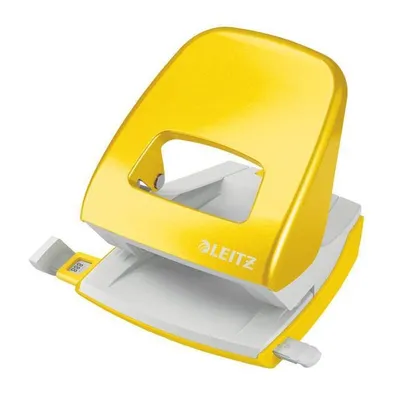 Dziurkacz metalowy LEITZ nexxt 5008 50081016 żółty metaliczny 30 kart