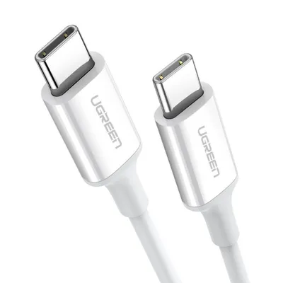 Kabel usb-c do usb-c UGREEN us264, 60w, 0.5m (biały)