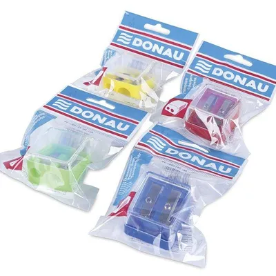 Temperówka podwójna plastikowa DONAU mix kolorów