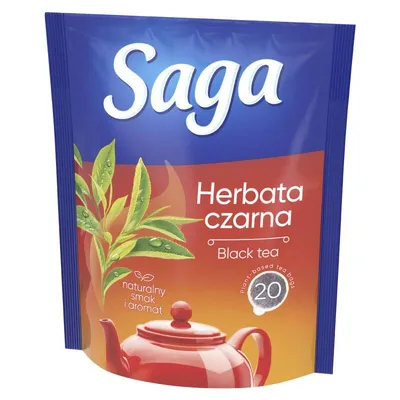 Herbata czarna SAGA 20 torebek