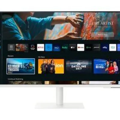 Samsung monitor 27 cali ls27cm703uuxd va 3840x2160 uhd 16:9 1xhdmi 2x usb 2.0 1xusb-c (65w) wifi/bt 4ms(gtg) głośniki płaski biały smart 2 lata d2d