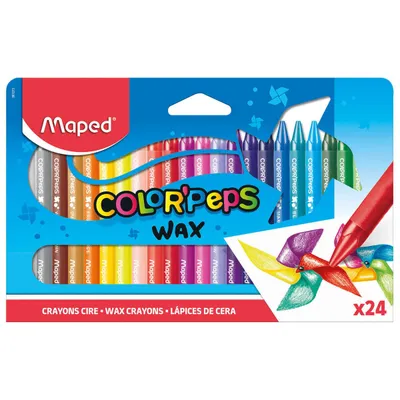 Kredki MAPED colorpeps świecowe 24 szt