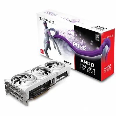 Sapphire technology karta graficzna radeon rx 9070 pure 16gb oc gddr6 256bit 2dp/2hdmi