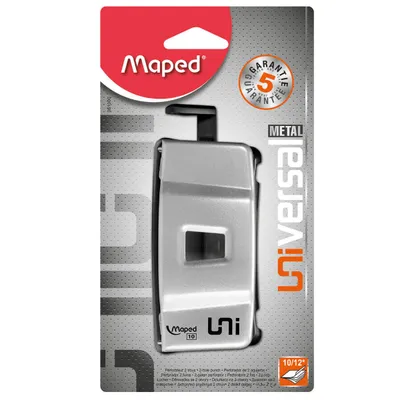 Dziurkacz MAPED universal metal 10/12 kartek blister