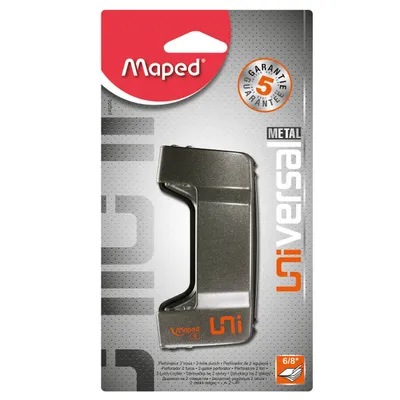 Dziurkacz MAPED universal metal 6/8 kartek blister