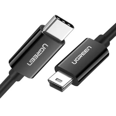 Kabel usb-c do mini usb UGREEN us242, 1m (czarny)