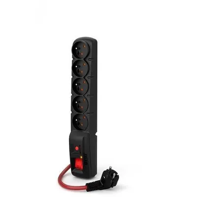 Acar listwa zasilająca f5 power 5m 16a (5 gniazd) czarna