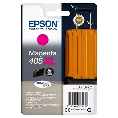 Epson oryginalny ink / tusz c13t05h34010, 405xl, magenta, 1x14.7ml, EPSON wf-7835dtwf, wf-7830dtwf, wf-7840dtwf, wf-4830dtwf