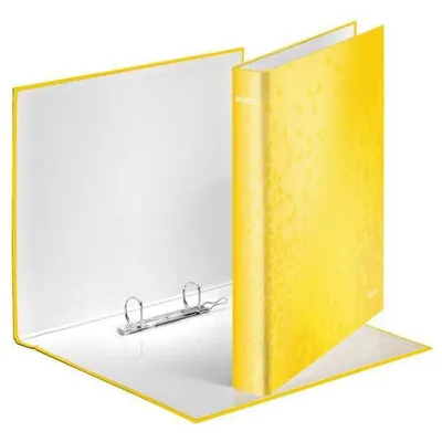 Segregator a4 laminowany LEITZ wow 40mm 42410016 żółty