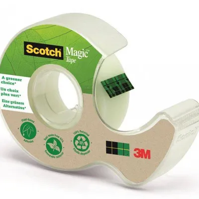 Taśma biurowa z dyspenserem 19mmx20m 3M scotch® magic™ 9-1920d matowa