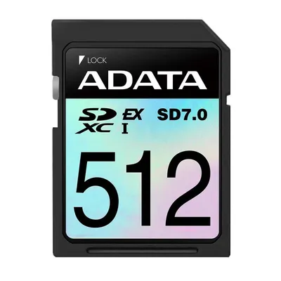Adata karta pamięci sdxc 512gb sd express 7.0 800/700mb/s