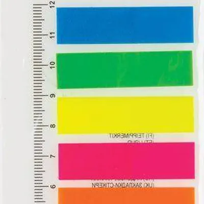 Zakładki indeksujące foliowe 45x12mm CENTRUM 87409 neon*8 25szt