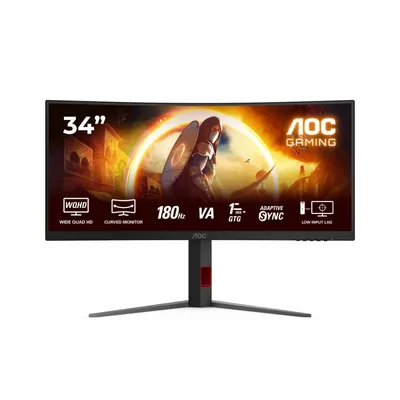 Aoc monitor cu34g4 34 cale 180hz curved va hdmix2 dp has