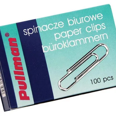 Spinacze okrągłe 50mm PULLMAN pc50rn00672 niklowane 100szt