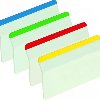 Zakładki indeksujące foliowe 50,8x38,1mm 3M post-it® do archiwizacji 686-a1 mix*4 4*6szt