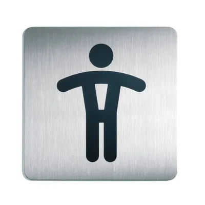 Piktogram wc dla panów 150x150 mm DURABLE picto 495423