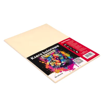 Papier ksero kolor a4 EMERSON kość słoniowa 80g 50 ark