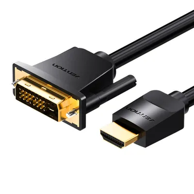 Kabel hdmi do dvi (24+1) Vention abfbi 3m, 4k 60hz/ 1080p 60hz (czarny)