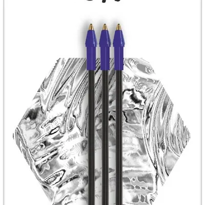 Wkład BIC cristal re'new metal 503838 niebieski 3szt