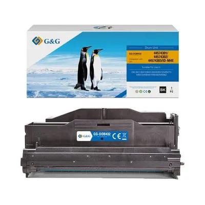G&g kompatybilny bęben z 44574302, black, 25000s, dla oki b411, b412, b431, b432