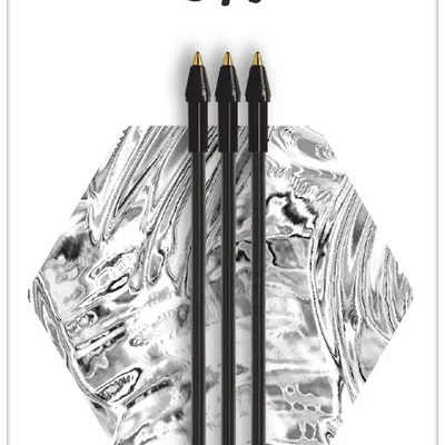 Wkład BIC cristal re'new metal 503839 czarny 3szt