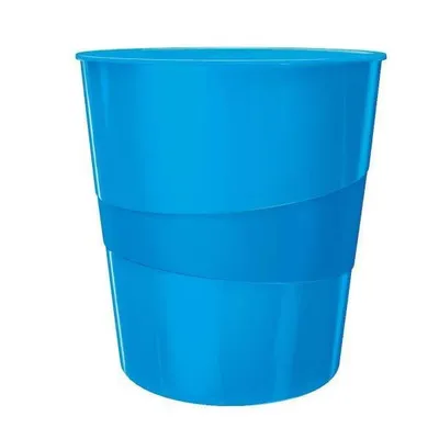Kosz na śmieci 15l LEITZ wow 52781036 niebieski metaliczny