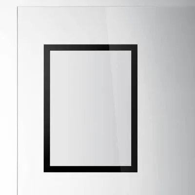 Ramka informacyjna a4 DURABLE duraframe sun 484101 czarna na powierzchnie szklane 2szt