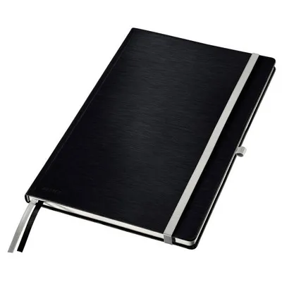 Notatnik a4 LEITZ style 44760094 satynowa czerń w kratkę twarda oprawa 80 kartek