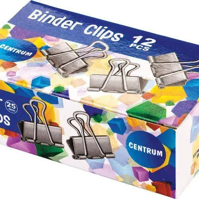 Klipy 25mm CENTRUM 80245 czarne 12szt
