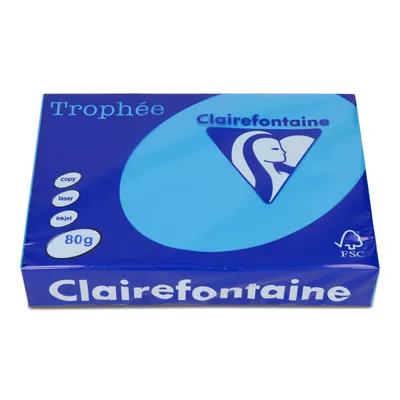 Papier ksero kolor a4 TROPHEE błękit karaibski 80g 500 ark