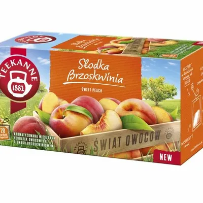 Herbata słodka brzoskwinia TEEKANNE world of fruits 20 torebek