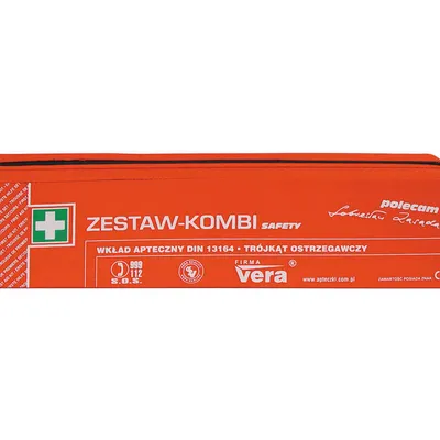 Apteczka samochodowa VERA safety saszetka z tkaniny woodoodpornej