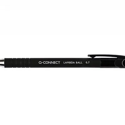 Długopis automatyczny Q-Connect lambda czarny 0.7mm