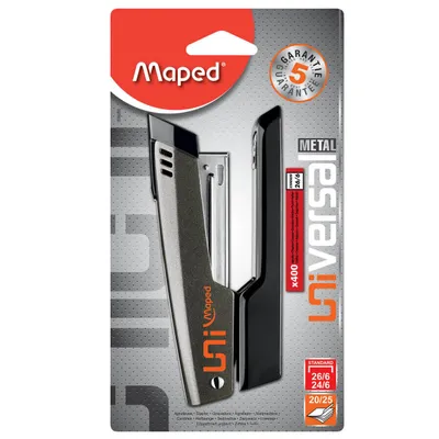Zszywacz MAPED universal metal 20 kartek+400 zszywek blister