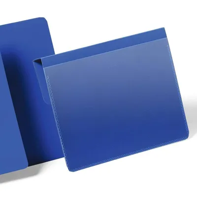 Kieszeń magazynowa z zakładką pozioma a6 DURABLE 172107 granatowa 50 szt