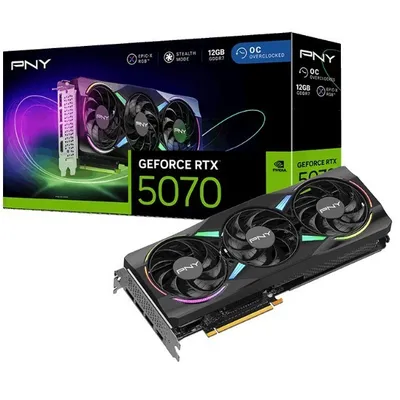 Pny karta graficzna geforce rtx5070 oc argb 3f 12gb 192-bit 672gb/s