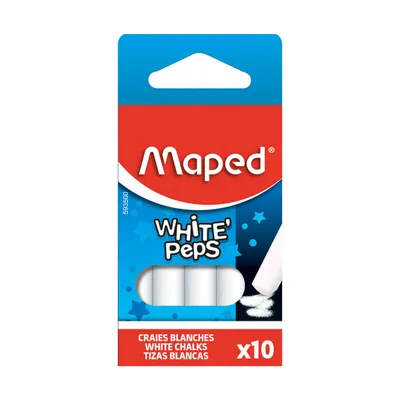 Kreda MAPED whitepeps biała 10 sztuk
