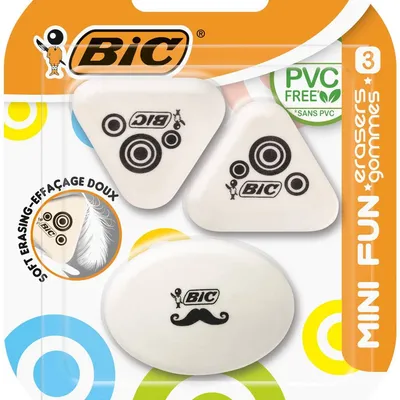 Gumka do ścierania BIC mini fun 927870 3szt