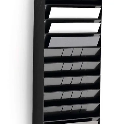 Zestaw pojemników na dokumenty poziomy a4 DURABLE flexiboxx 1709781060 czarny 12szt