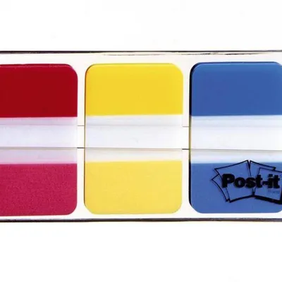 Zakładki indeksujące foliowe 38x25mm 3M post-it® do archiwizacji 686-ryb mix*3 3*22szt