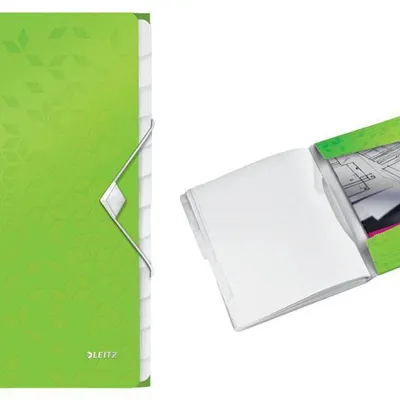 Teczka segregująca a4 LEITZ wow 46340054 zielona pp 12 przegródek
