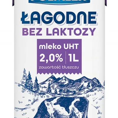 Mleko uht 2% POLMLEK 1l, bez laktozy