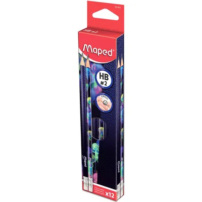Ołówek z gumką MAPED deepsea hb