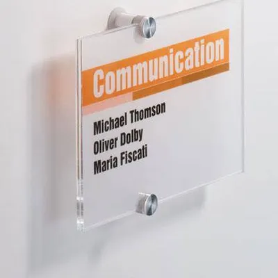 Tabliczka informacyjna 210x148mm DURABLE crystal sign 482319 akrylowa