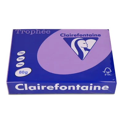 Papier ksero kolor a4 TROPHEE fioletowy 80g 500 ark