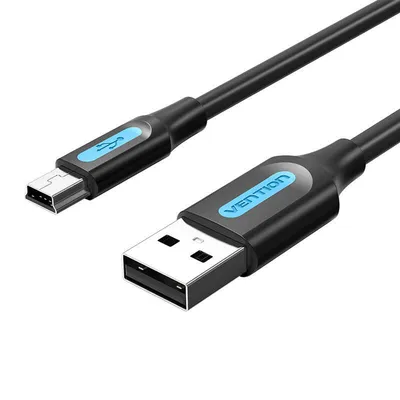 Kabel usb 2.0 a do mini-b Vention combh 2m czarny pvc
