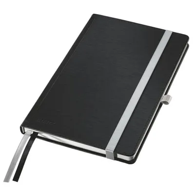 Notatnik a5 LEITZ style 44860094 satynowa czerń w kratkę twarda oprawa 80 kartek